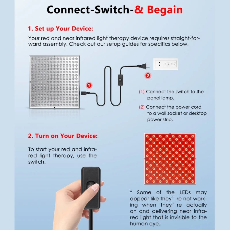 Gesicht & Körper Lichttherapie Lampe
